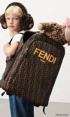 Fendi Black Nylon and Leather Medium Monster Eyes Backpack Bag - 8BZ035 -  Yoogi's Closet