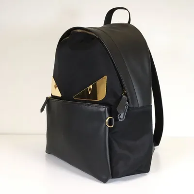 Fendi Outlet: backpack in coated fabric and leather - Tobacco | Fendi  backpack 7VZ074A9XS online at GIGLIO.COM