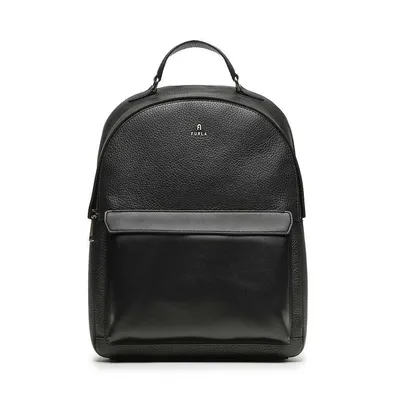 Furla logo-lettering Leather Backpack - Farfetch