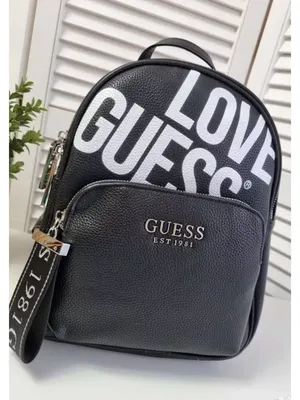 Рюкзак Guess женский цвет чёрный маленький однотонный | ANSWEAR.ua