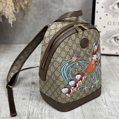 Gucci Женский кожаный рюкзак Ophidia GG 30x23 см