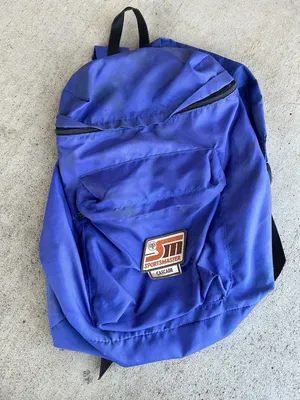 Vintage 70s Sport Master Cascade Blue Backpack Day Pack Nylon Bag  Sportmaster | eBay