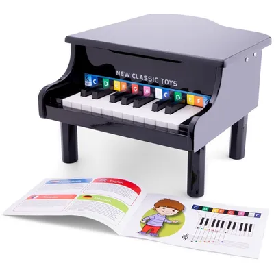 Рояль NEW CLASSIC TOYS 18 клавиш - черный - купить по лучшей цене в  интернет-магазине детских игрушек SunnyToy!