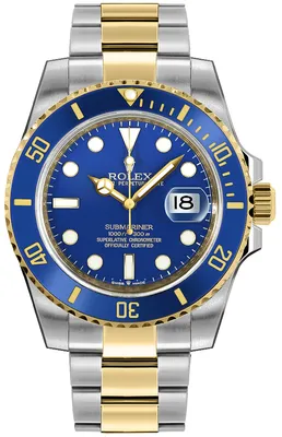 Buy Rolex Submariner Date Royal Blue Dial Two Tone Men's Watch 126613LB |  AuthenticWatches