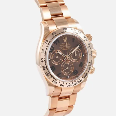 Rolex Daytona 116505, 40mm, Rose Gold, Chocolate Arabic Dial, Pre-Owned