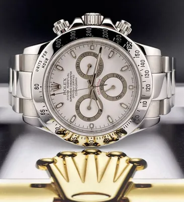 Rolex Daytona Cosmograph 40mm Men's Oyster White Dial Chrono Steel Watch  116520 - Walmart.com