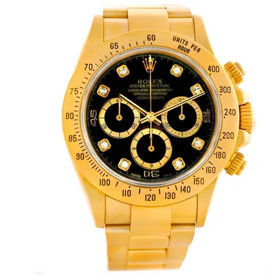 Daytona watch Rolex Black in gold and steel - 39868286