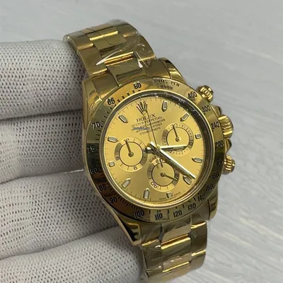 Rolex Cosmograph Daytona 40mm 18K Yellow Gold Champagne Dial... for $43,900  for sale from a Seller on Chrono24