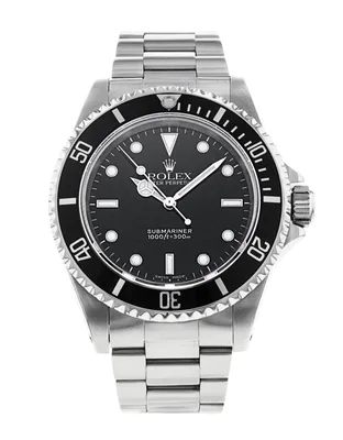 Rolex Submariner Black Dial Watch 16610BKSO - 40mm - Black