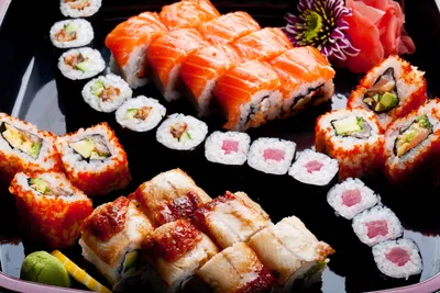 Почувствуй Японию на вкус. Всегда свежие роллы и суши - обои на рабочий стол