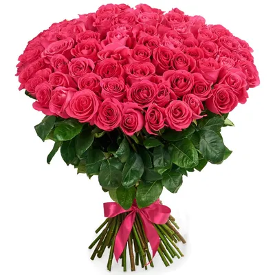 Букет из розовых роз Премиум (80 см) купить недорого, доставка - магазин  цветов Абари в Омске