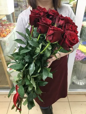 Букет 11 роз (90 см) заказать с доставкой в Челябинске - салон «Дари Цветы»