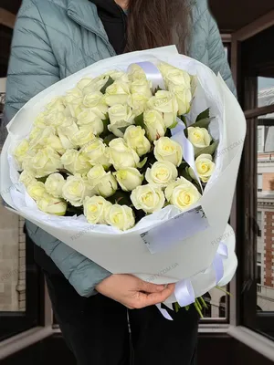 Купить 101 розу Белуга Букет №42 в Харькове