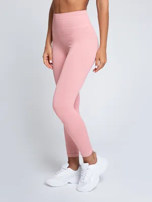 Леггинсы в рубчик LEGGINGS RIB WELLNESS bubblegum (розовый) Giulia