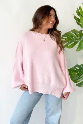 Martha Sweater in Pink – Grey Bandit