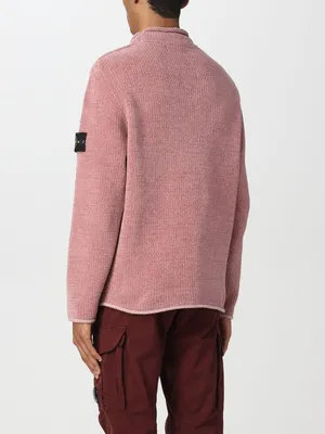 Heather Pink | Cashmere Crew Neck Cardigan | Pure Collection