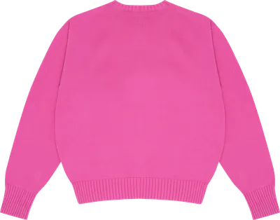 Berrylush Women Pink Cable Knit Drop Shoulder Sweater