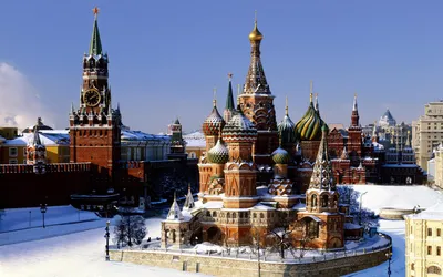 Зимняя Москва обои для рабочего стола, картинки, фото, 1920x1200.
