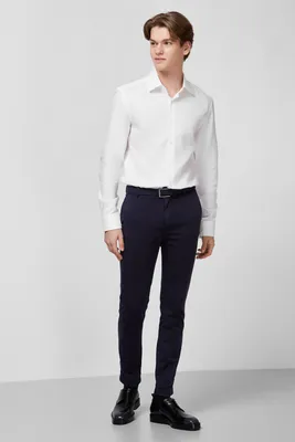 Белая рубашка Slim Fit для парней BOSS 50432640;100 — Ultrashop