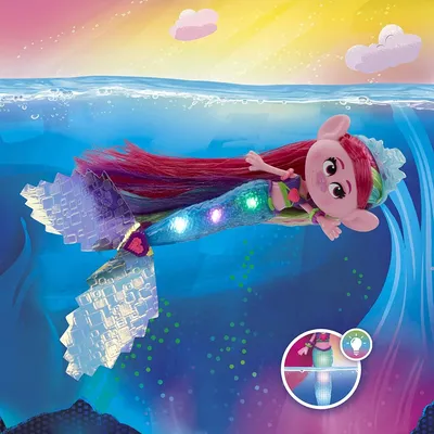 Купить Тролли Интерактивная техно русалка Поппи Розочка Русалка TrollsTopia  Techno Mermaid Poppy Doll, цена 899 грн — Prom.ua (ID#1575454385)