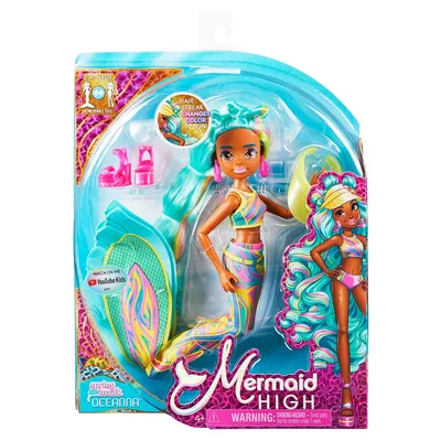 Кукла Mermaid high Русалка Океанна 6063471 купить по цене 2399 ₽ в  интернет-магазине Детский мир