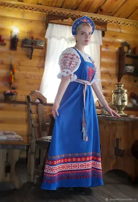 Дарьюшка, русский-народный костюм красный, 3-4 года