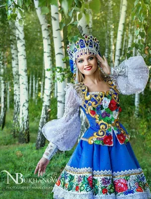 Платье в русском стиле (PL-003-01) - Дом Русской Одежды