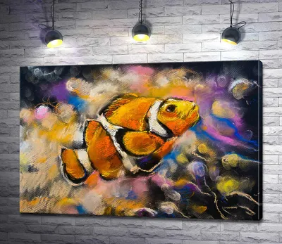 ᐉ Картина ArtPoster Яркая рыба-клоун плавает среди кораллов 130x89 см  Модуль №1 (002098)