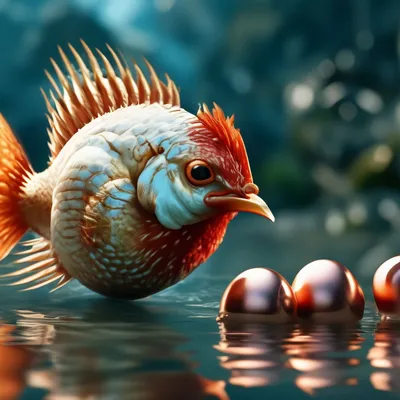 Курица рыба» — создано в Шедевруме
