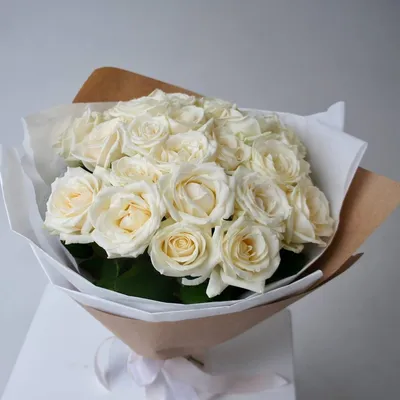 Букет белых роз 90 см. за 5 790 руб. | Бесплатная доставка цветов по Москве