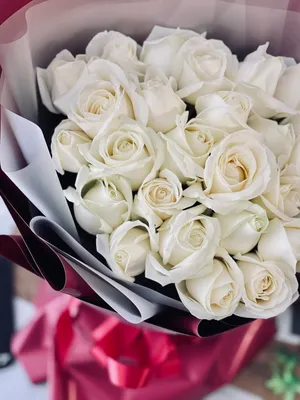 Only Rose — идеальный букет из роз | Купить букет из свежесрезанных белых  роз «Утренняя свежесть»