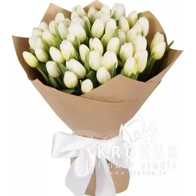 Букет из 101 белых тюльпанов купить с доставкой - TopFlowers