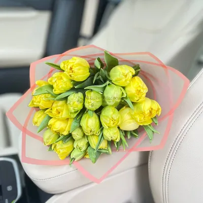 Купить Букет на 8 марта \"Желтые тюльпаны\" в Москве по 5700 ₽ арт – 11294