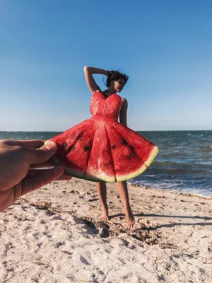 summerstyle #watermelondress #dress #watermelon #фрукты #море #sea #goals  #ideasfashionbeau… | Пляжные портреты, Пляжные фотографии позы,  Тематические фотосессии