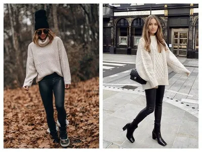 Мода осень-зима 2020: 12 идей, как носить легинсы | Vogue Russia