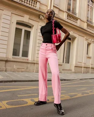 On Wednesdays We Wear... - Imgur | Pink pants outfit, Pink trousers outfit,  New look trousers