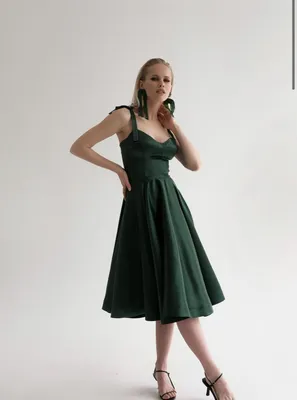 Платье женское oodji 14011035-2B зеленое M - отзывы на маркетплейсе  Мегамаркет