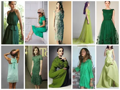 Платье зеленое в горошек 2023/2024 - фото | С чем носить | Модные образы |  В белый, красный, черный горох