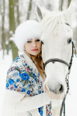 С лошадью зимой фото