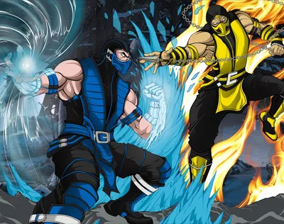Эд Бун высоко оценил новый арт по Mortal Kombat. На нем дерутся Скорпион и  Саб-Зиро