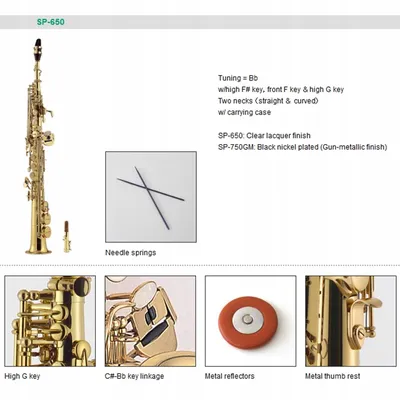 Купить J.MICHAEL SP-650 Саксофон сопрано с футляром: отзывы, фото и  характеристики на Aredi.ru