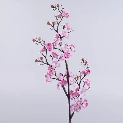 ᐉ Искусственные цветы Ветка сакуры покрученая тройная Розовый (2517-2)