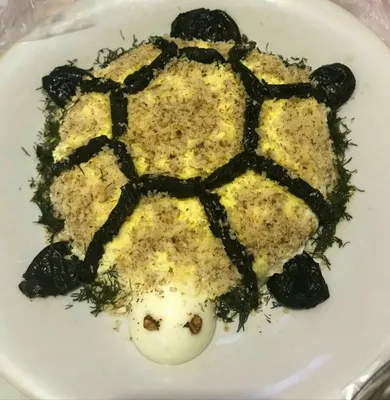 Салат \"Черепаха\" с грибами - пошаговый рецепт с фото на Повар.ру