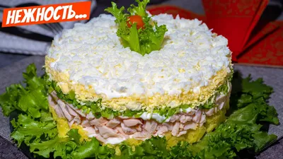 Салат с копченой курицей и свежим огурцом | Простые рецепты с фото