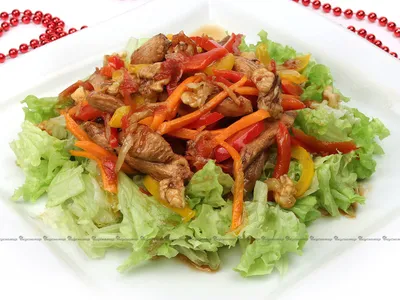 Рецепт: Салат из куриного карпаччо рецепт на блюдо из Мясо-Птица от  \"РыбоедовЪ\"