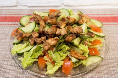 Салат с курицей и овощами рецепт с фото – пошаговое приготовление
