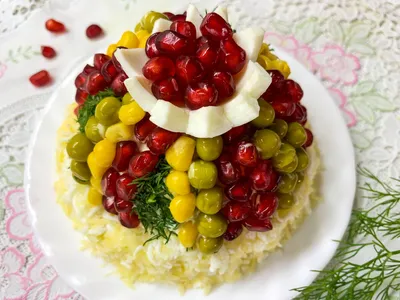 Праздничный салат \"Шапка Мономаха\" - рецепт автора Nataliya Mashika