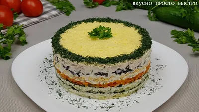 Салат \"Курица с ананасом, грибами и кукурузой.\" - рецепт автора Татьяна 🌳