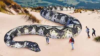 Самая длинная змея в мире фотографии