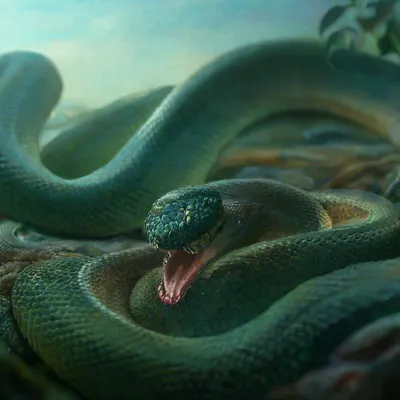Сетчатый питон (лат. Python reticulatus) - «Самая длинная змея в мире в  обычной квартире. О содержании, кормлении и том, почему хочу продать » |  отзывы